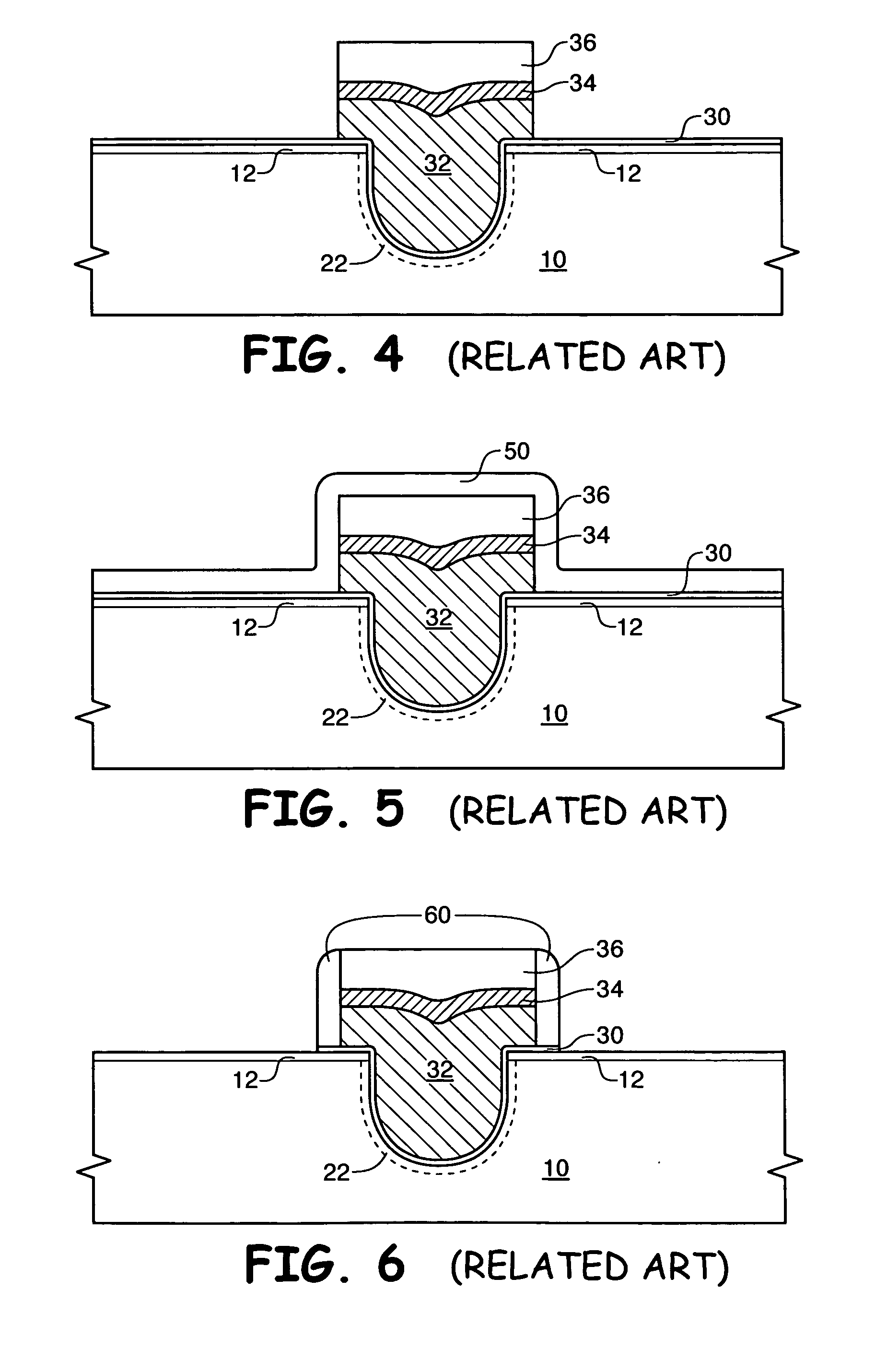 Method and apparatus for a self-aligned recessed access device (RAD) transistor gate