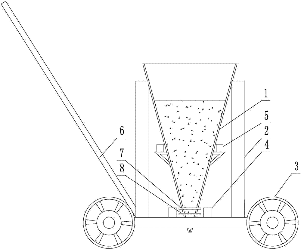 Carborundum aggregate distributor