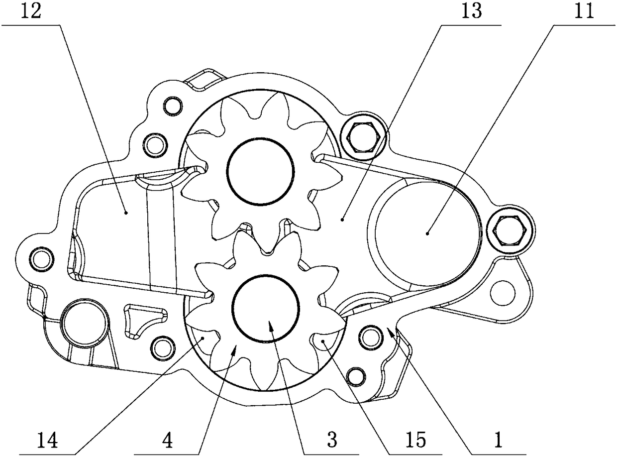 Machine oil pump and engine