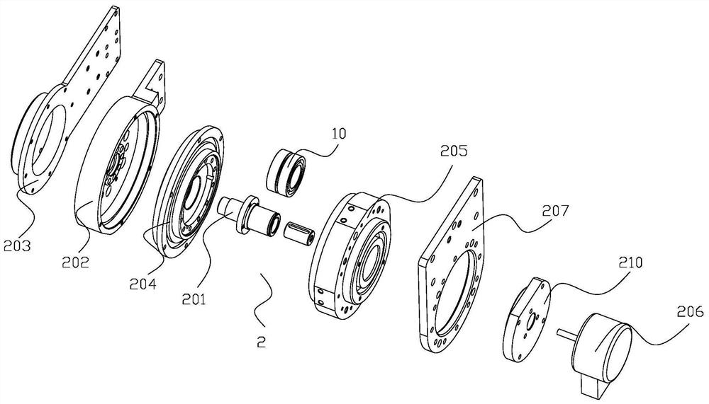 An elbow joint rehabilitation drive device and elbow joint rehabilitation equipment