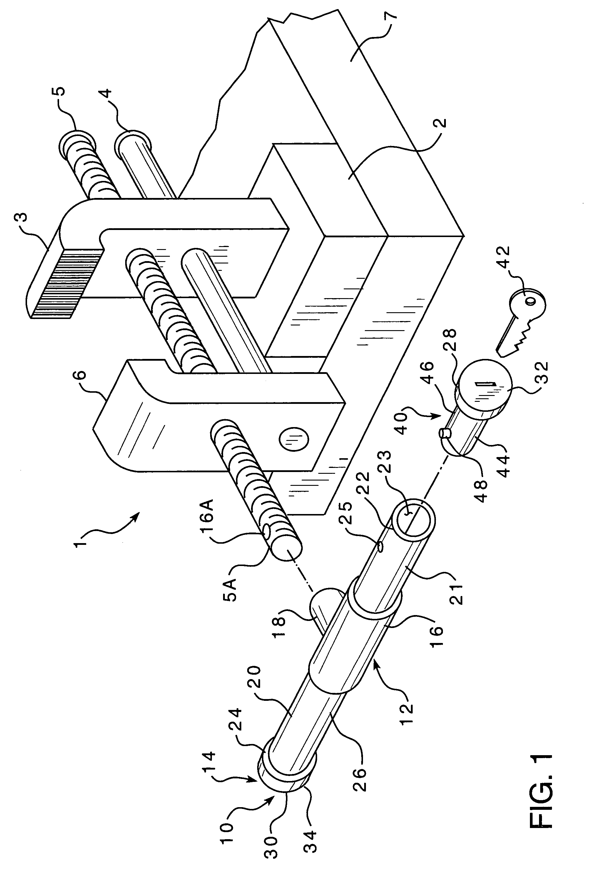 Removable vise handle