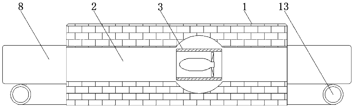 Turbine steering device for single-reservoir dual-way tidal power generation