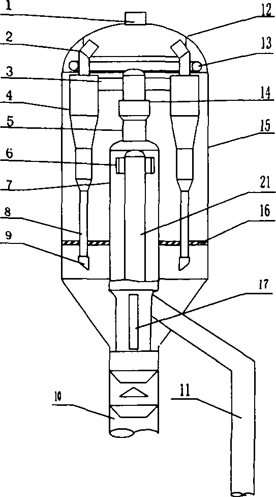 Lateral lift pipe quick cyclone separation design method and reactor