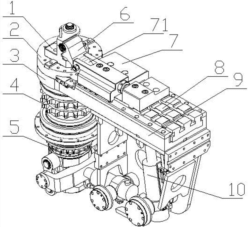 An independent reset device for the main mold of a top heading pipe bending machine and its application method