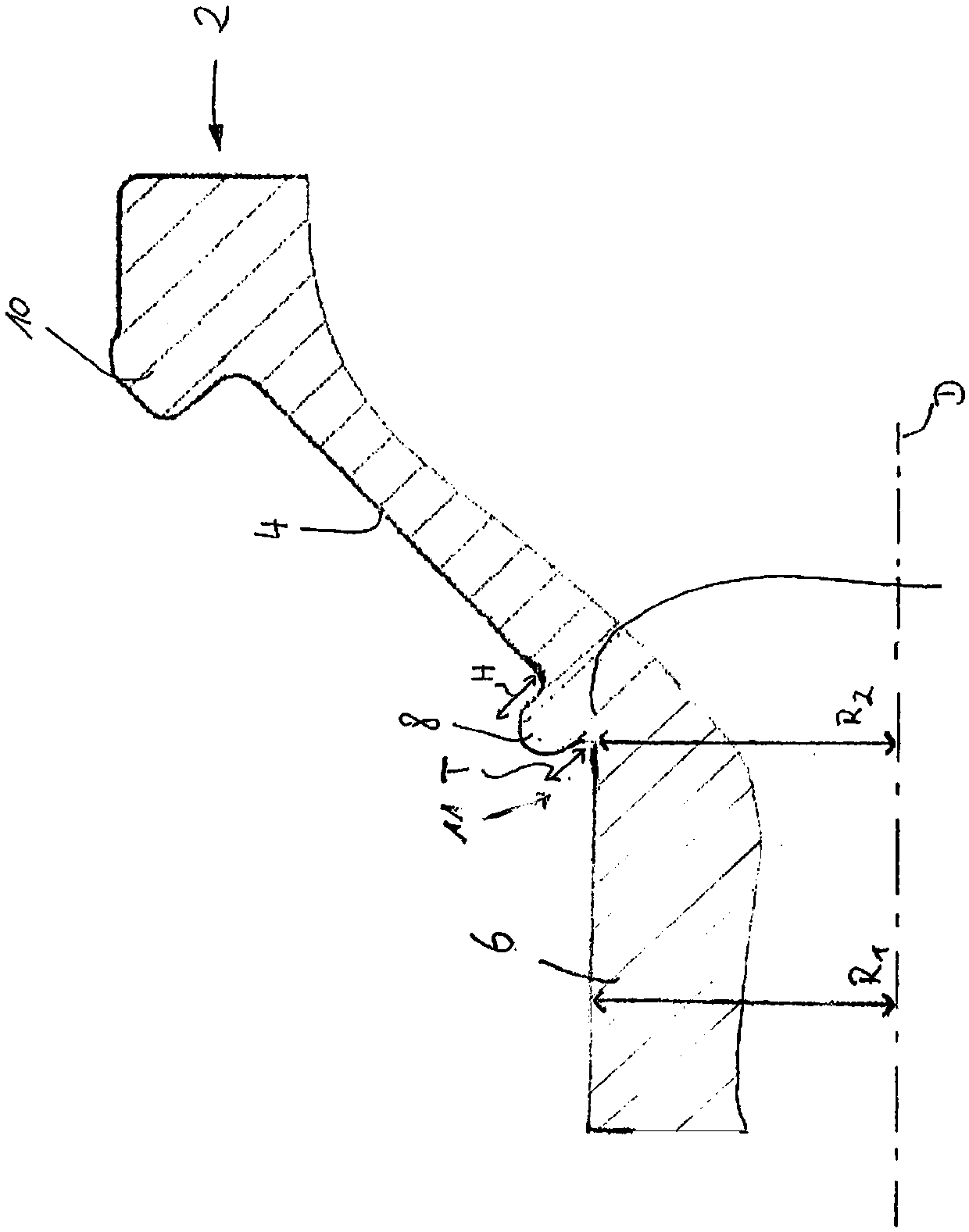 bearing ring with retaining flange