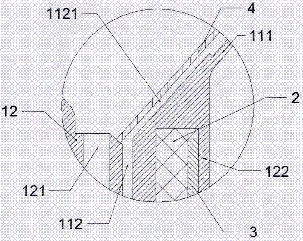 A self-destroying type body fluid closed retention device