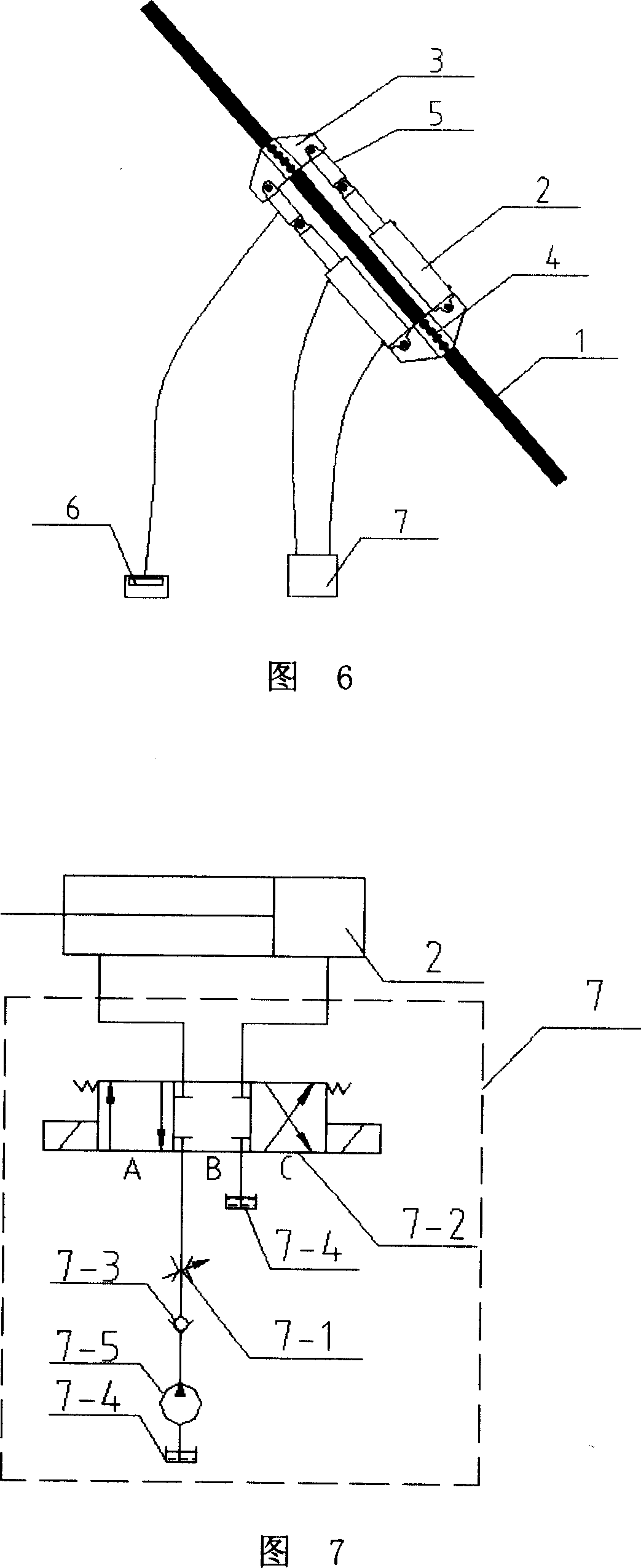 Steel cable stretching force detecting apparatus