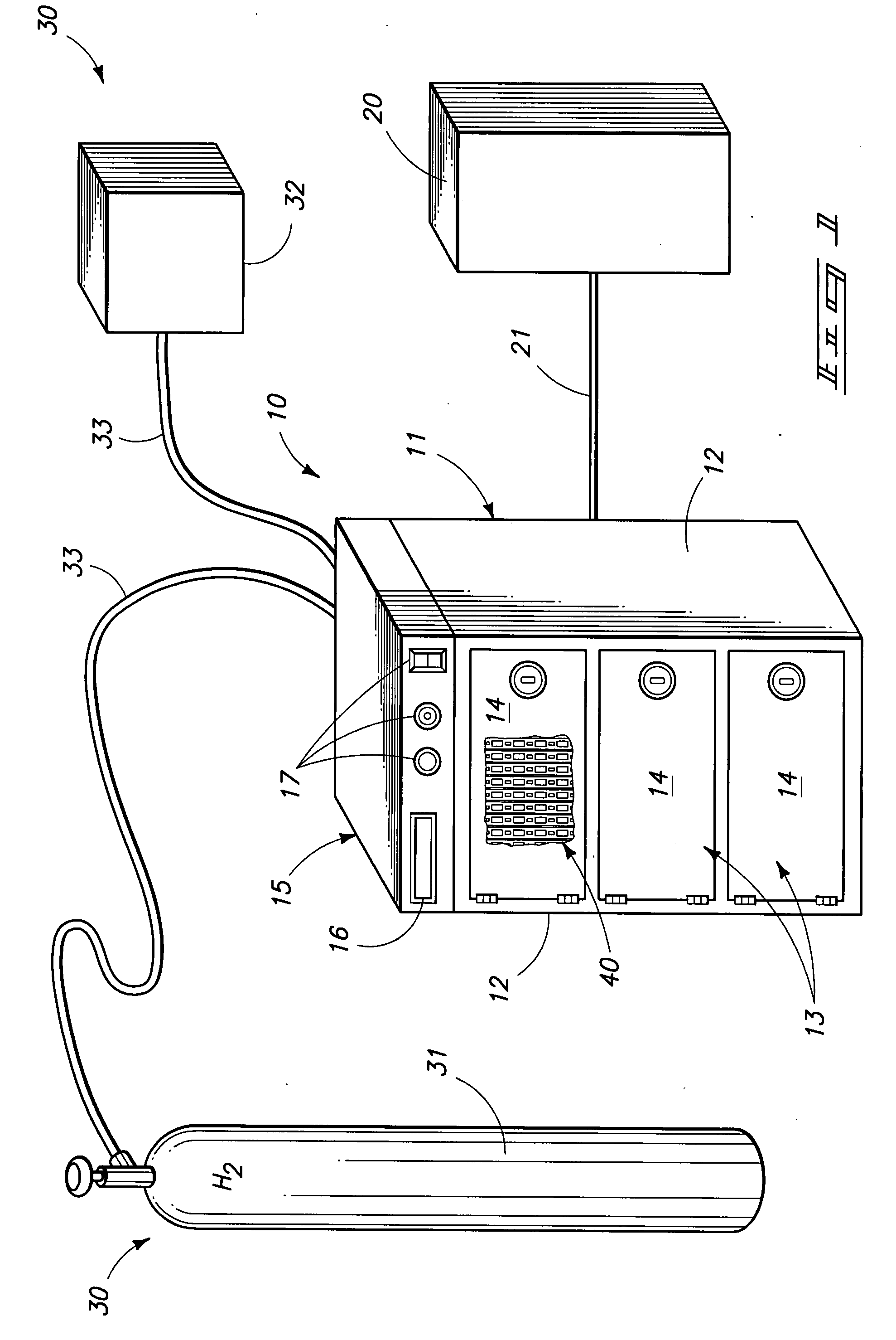 Proton exchange membrane fuel cell stack and fuel cell stack module