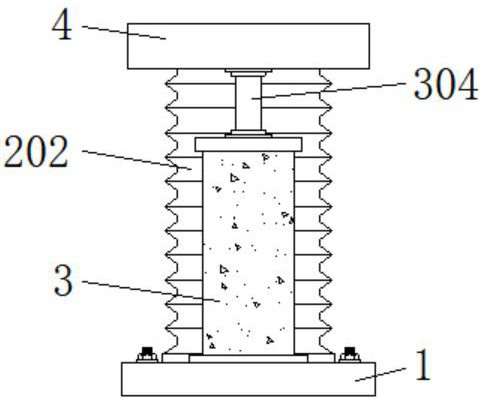 Automatic abnormal-sound-free wear-resistant shock absorber for dust-proof device