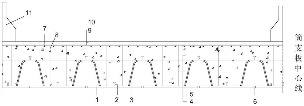 Construction method of steel plate and concrete composite structure