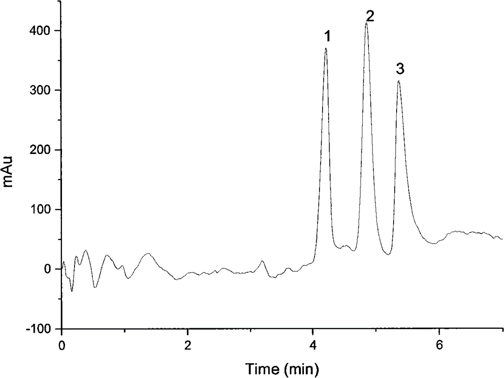 Preparation method and application thereof of chromatography packed column of rodlike nano mesoporous molecular sieve material