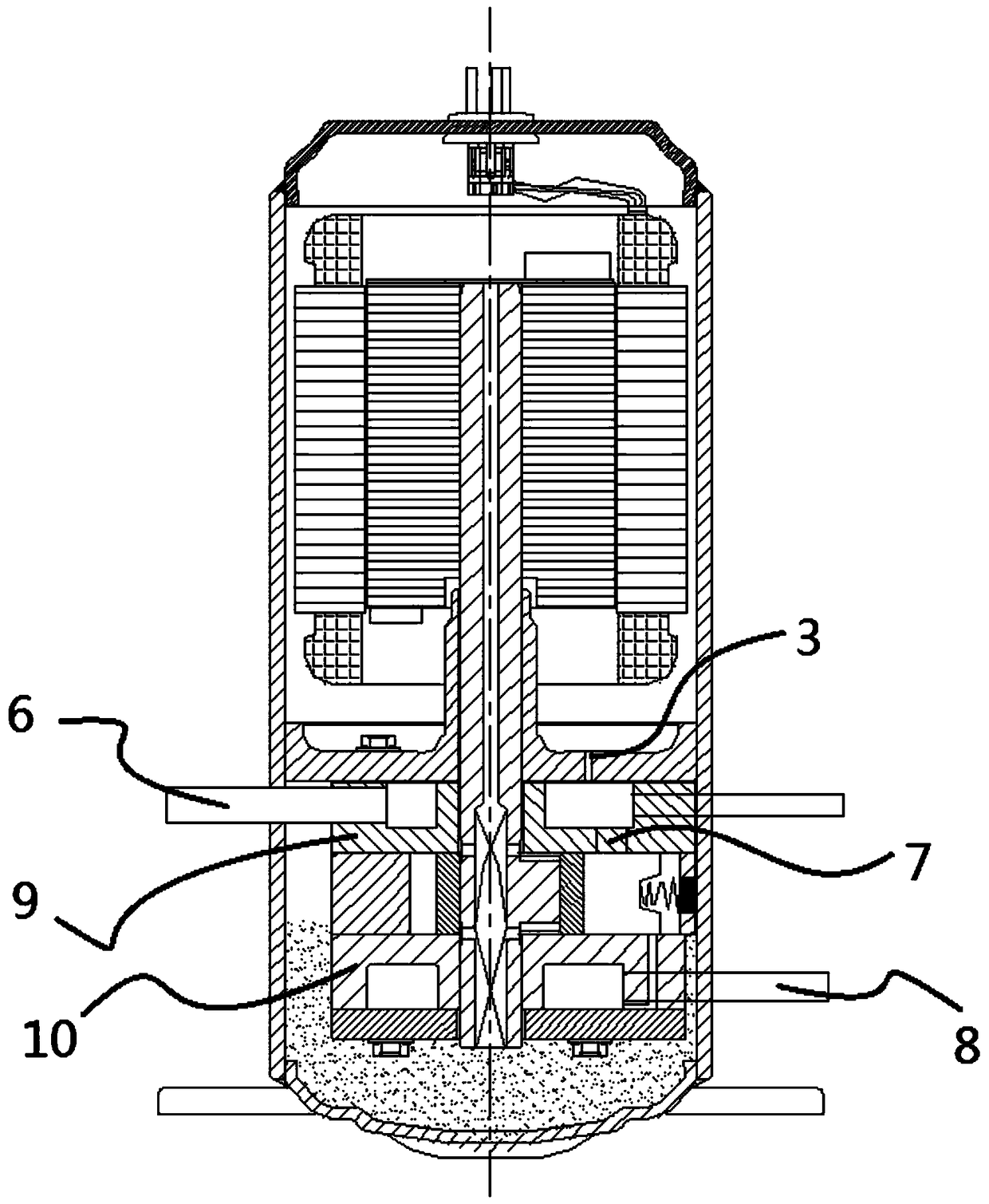 Compressor and air conditioner provided with compressor