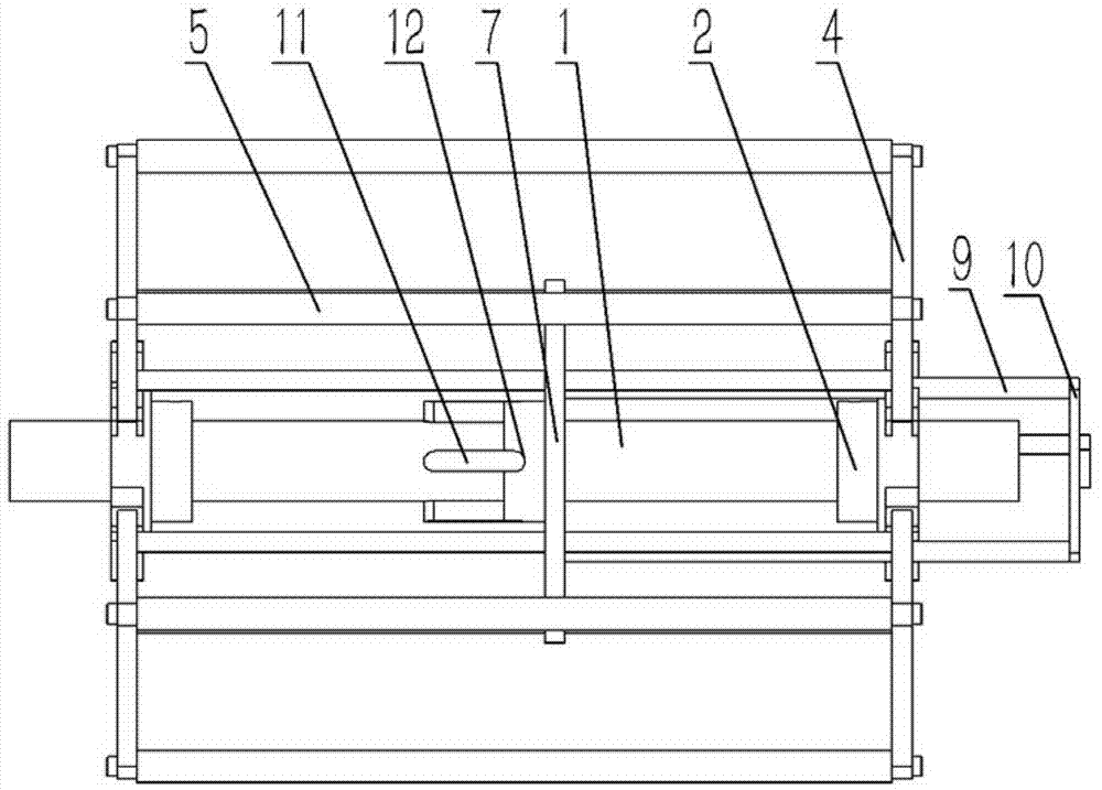 Open-close type reel for hank reeling machine