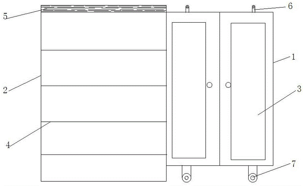 Large-capacity combined shoe cabinet