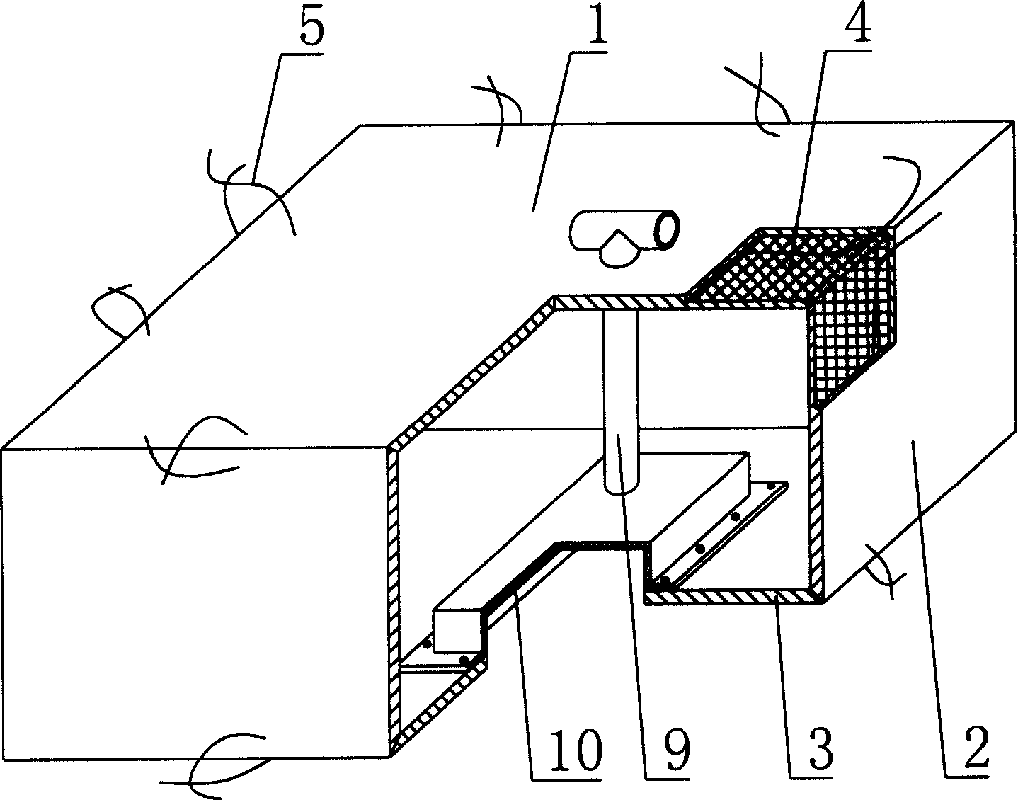 Concrete filled shuttering member