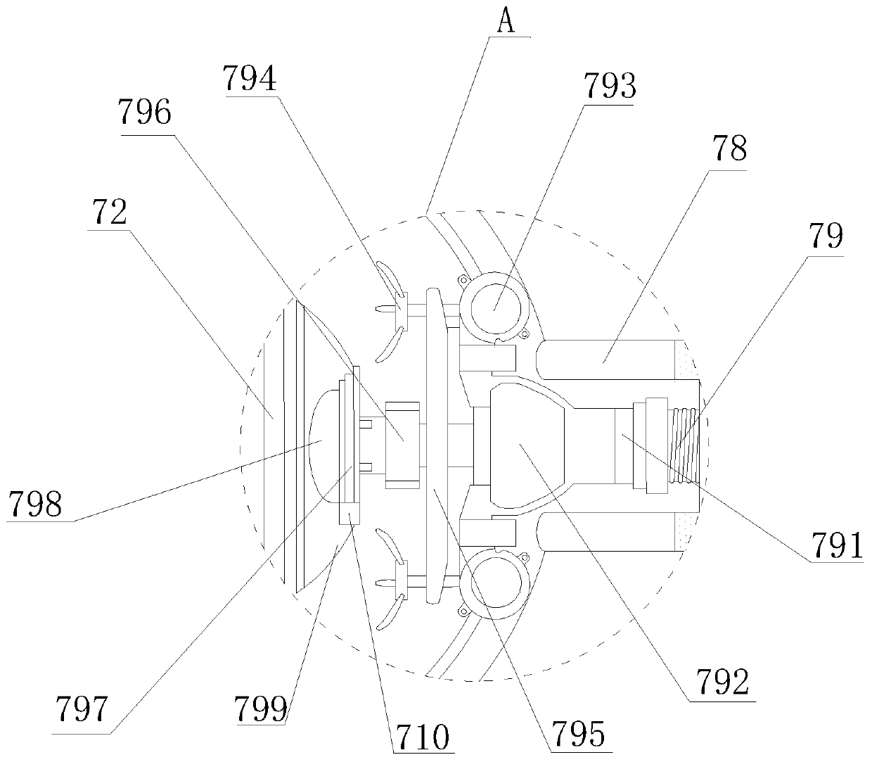 Quick-positioning high-follow-up automatic light following system