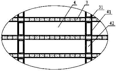 Large polygonal concrete group bin and building method thereof