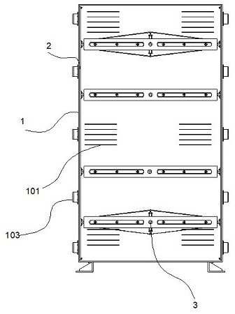 Distribution box with adjustable installation angle of electrical equipment