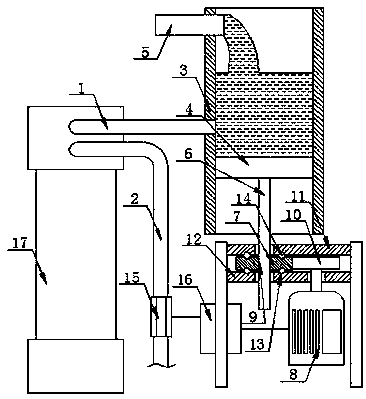 Copper processing cooling water pressure automatic control device