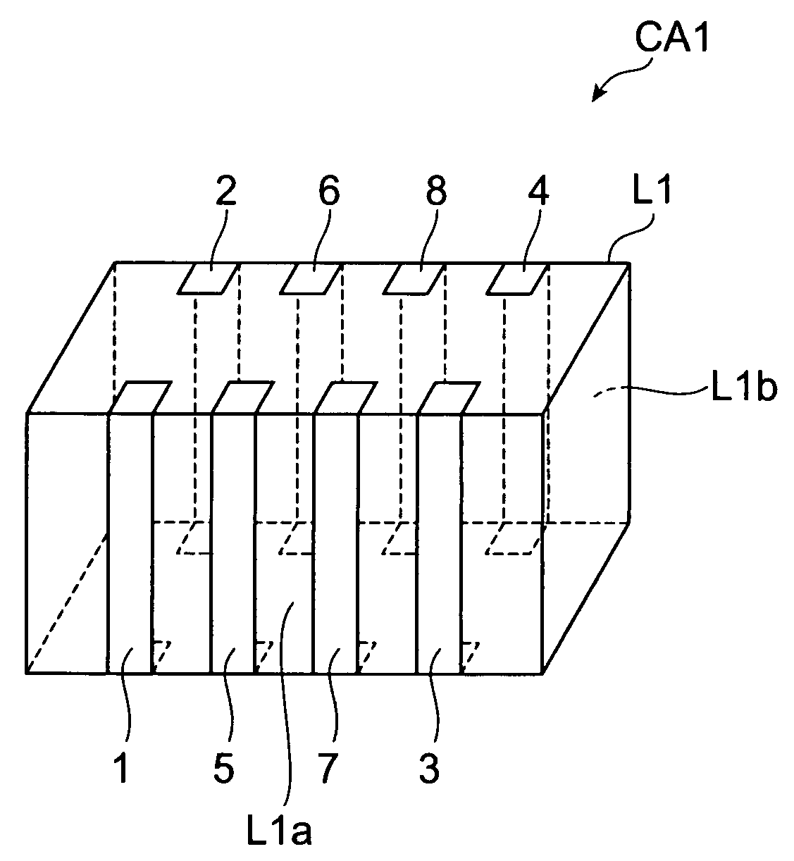 Multilayer capacitor array