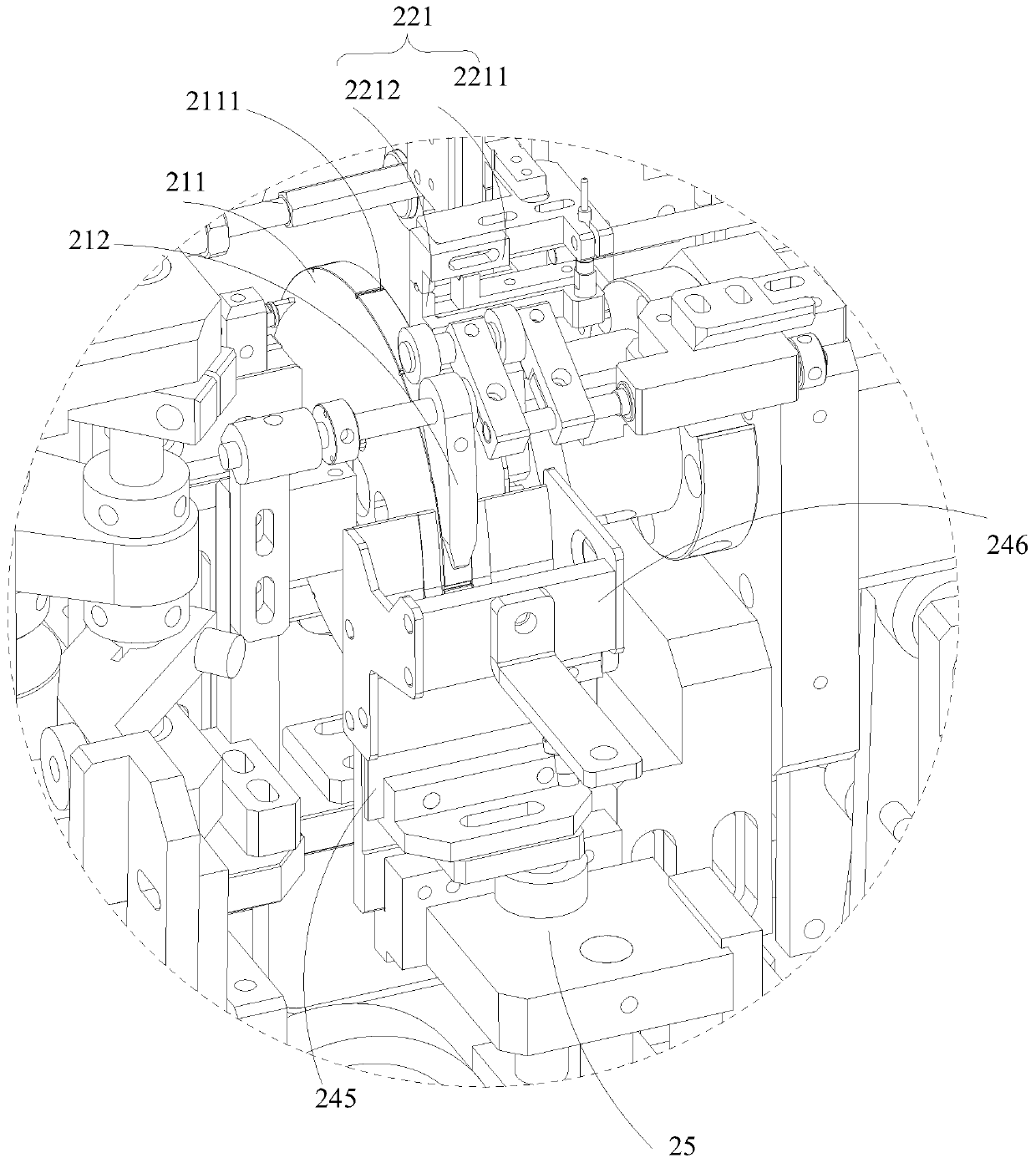 Fully automatic nailing and winding integrated machine