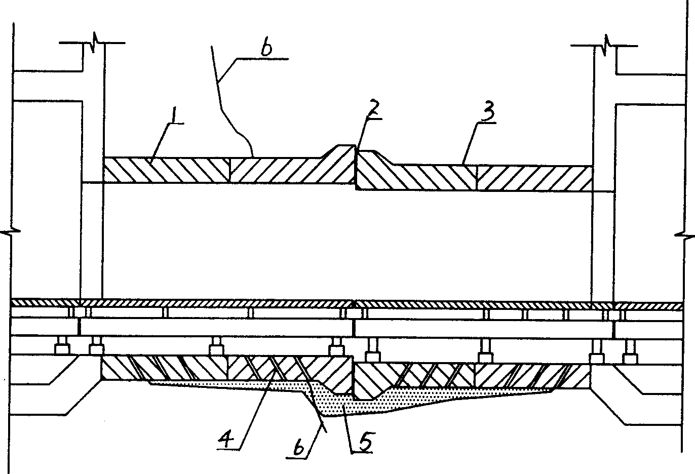 Open trench tunnel suitable for large value stratum ununiform settling or diastrophism