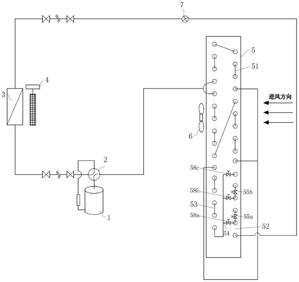 Refrigeration control method of air conditioner and condenser