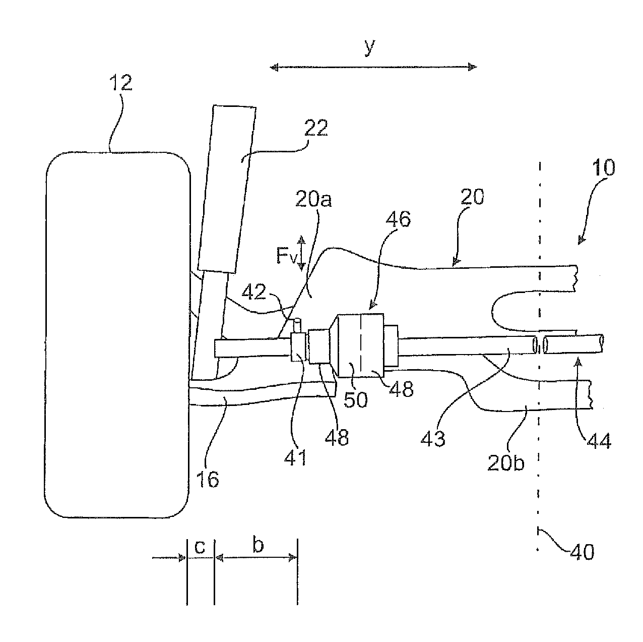 Arrangement of a stabilizer on a wheel suspension for motor vehicles