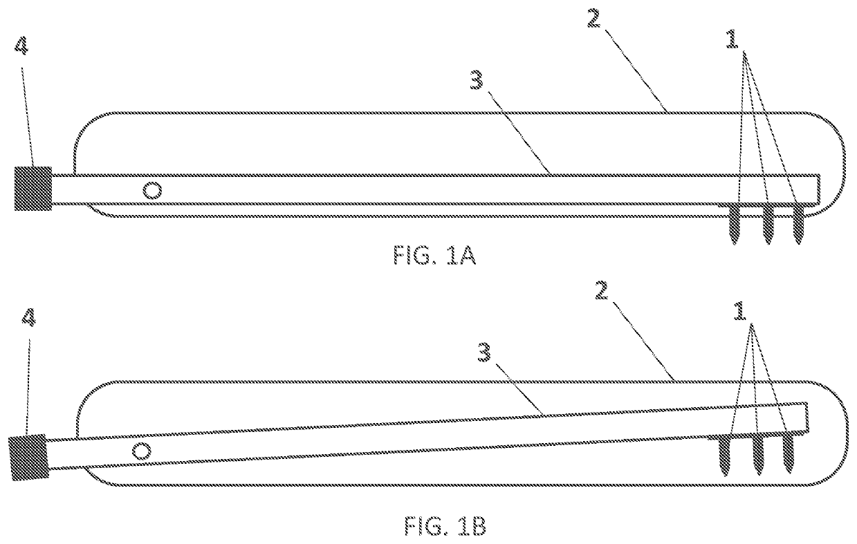 RF fractional device for treatment at different tissue depths