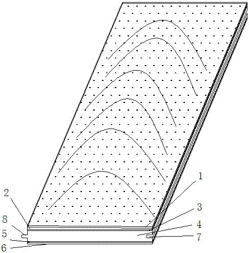 Wood-plastic composite floor and preparation method thereof