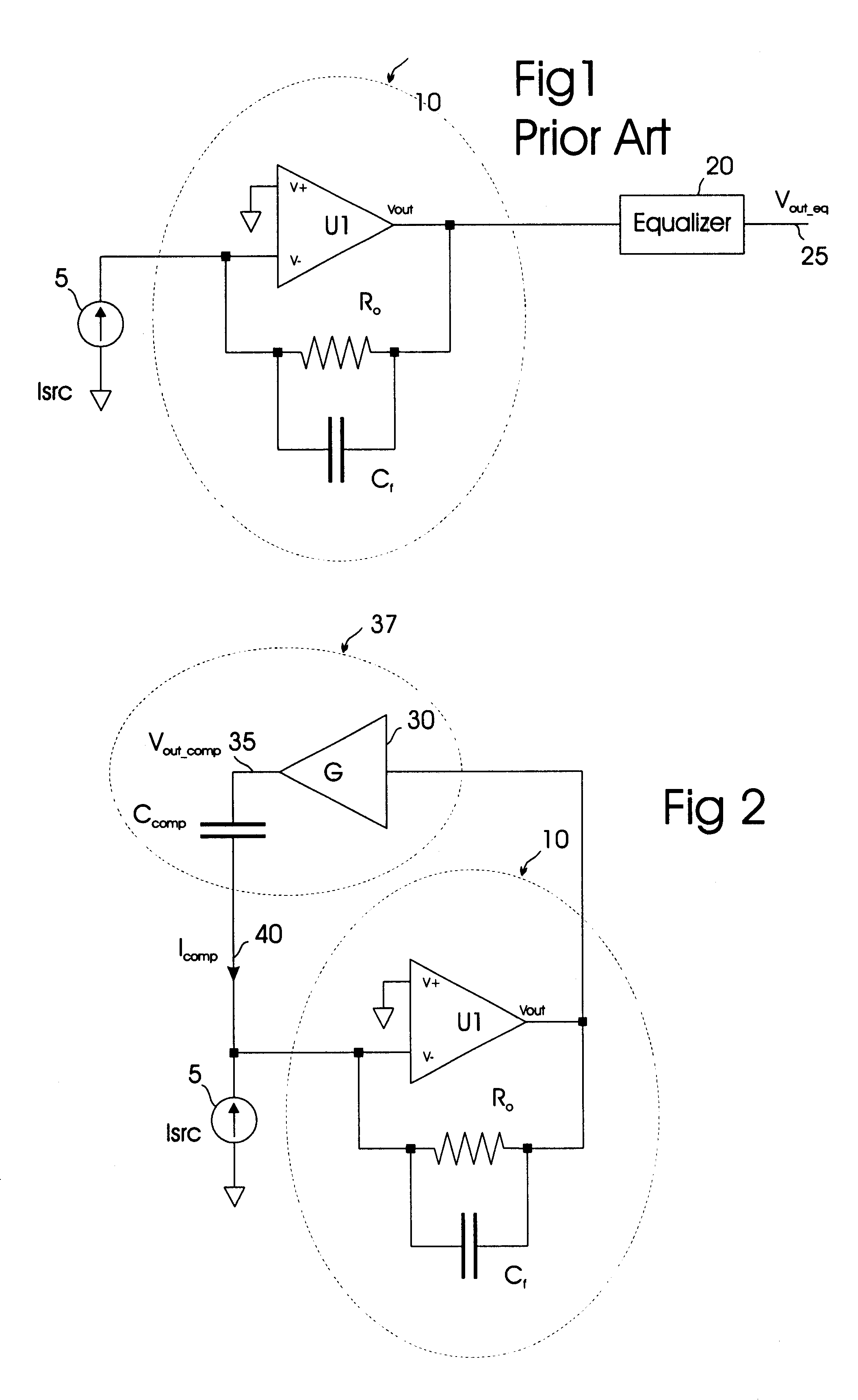 Self-compensated transimpedance amplifier