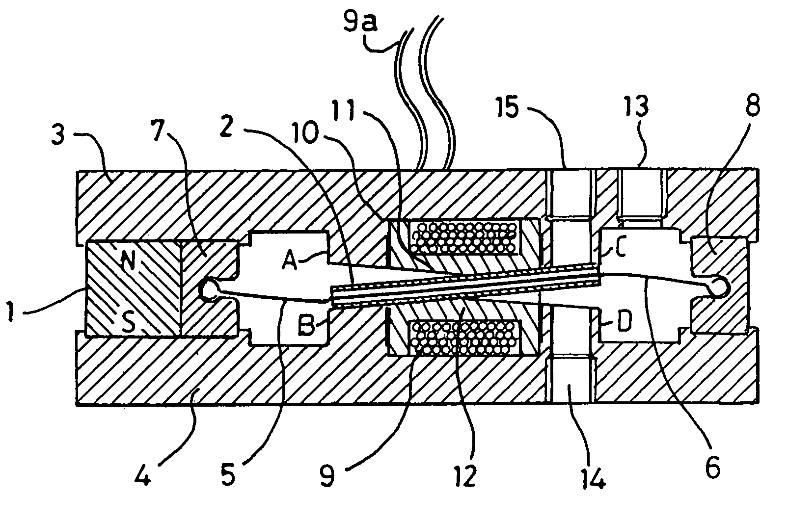 Electromagnetic actuator and integrated actuator and fluid flow control valve