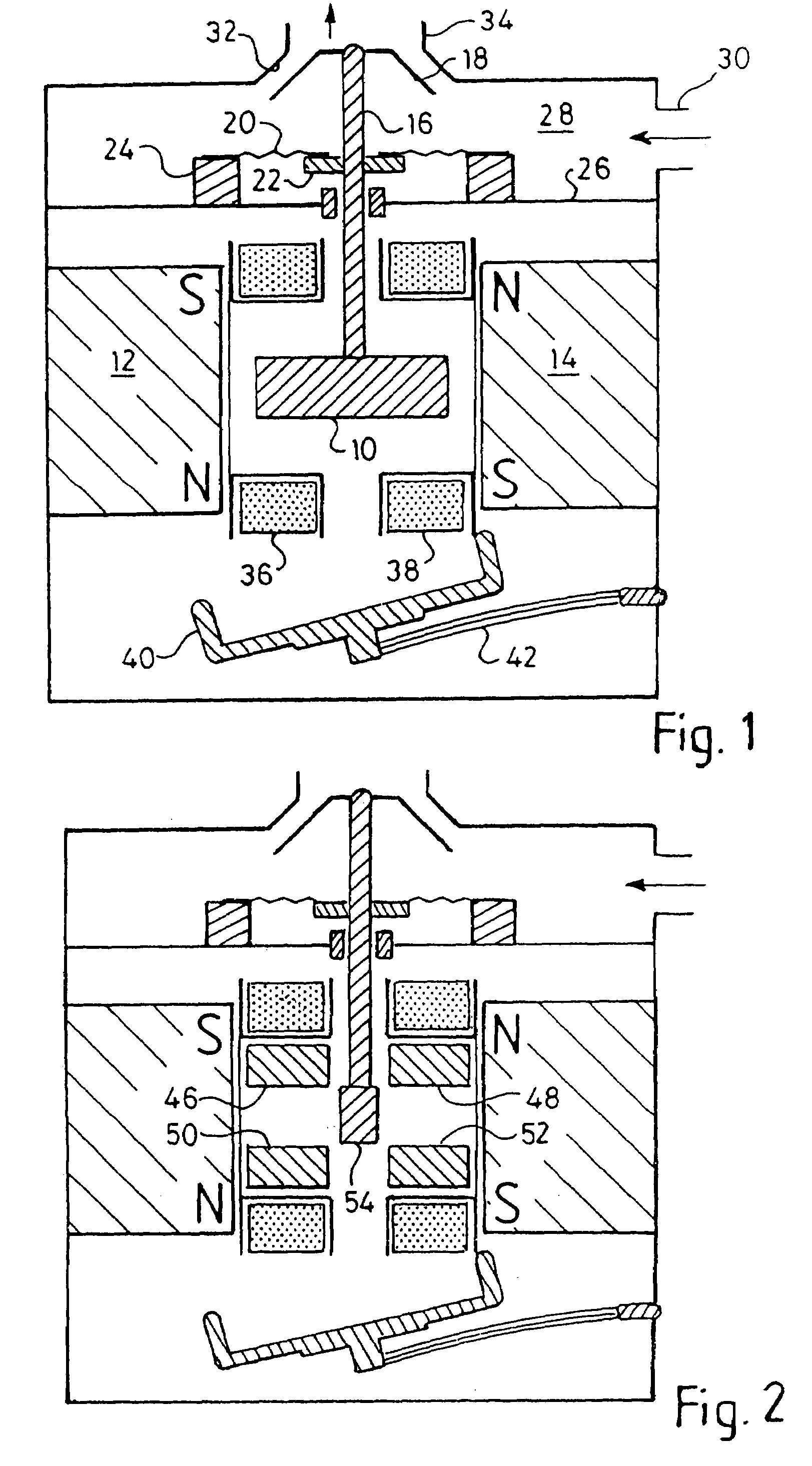 Electromagnetic actuator and integrated actuator and fluid flow control valve