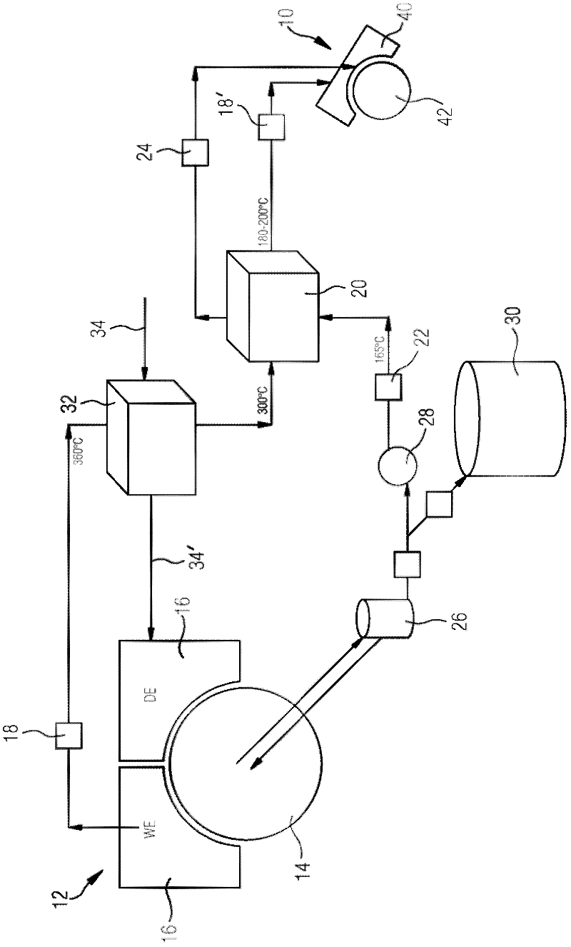 Method and device for drying a fibrous web