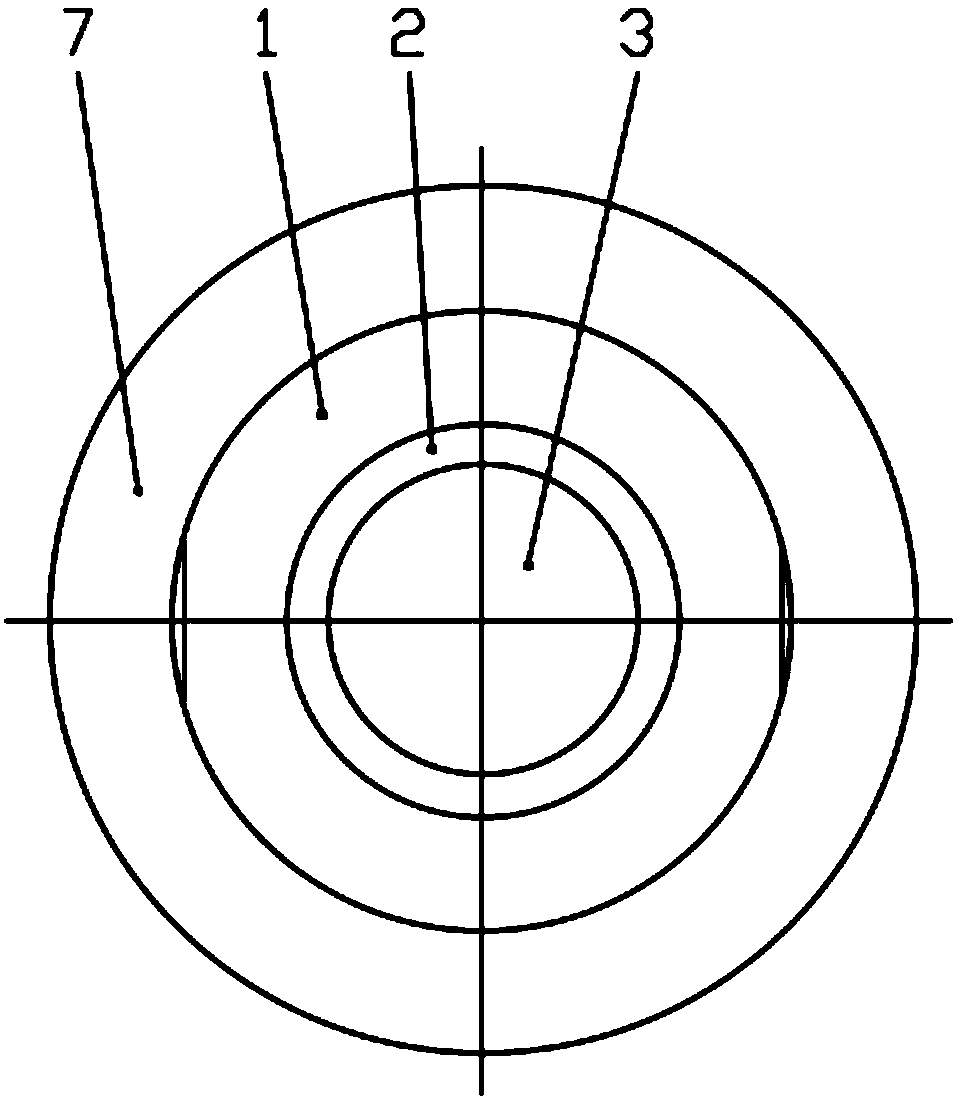 A suction disk-type electromagnet sealing magnetic conductivity structure