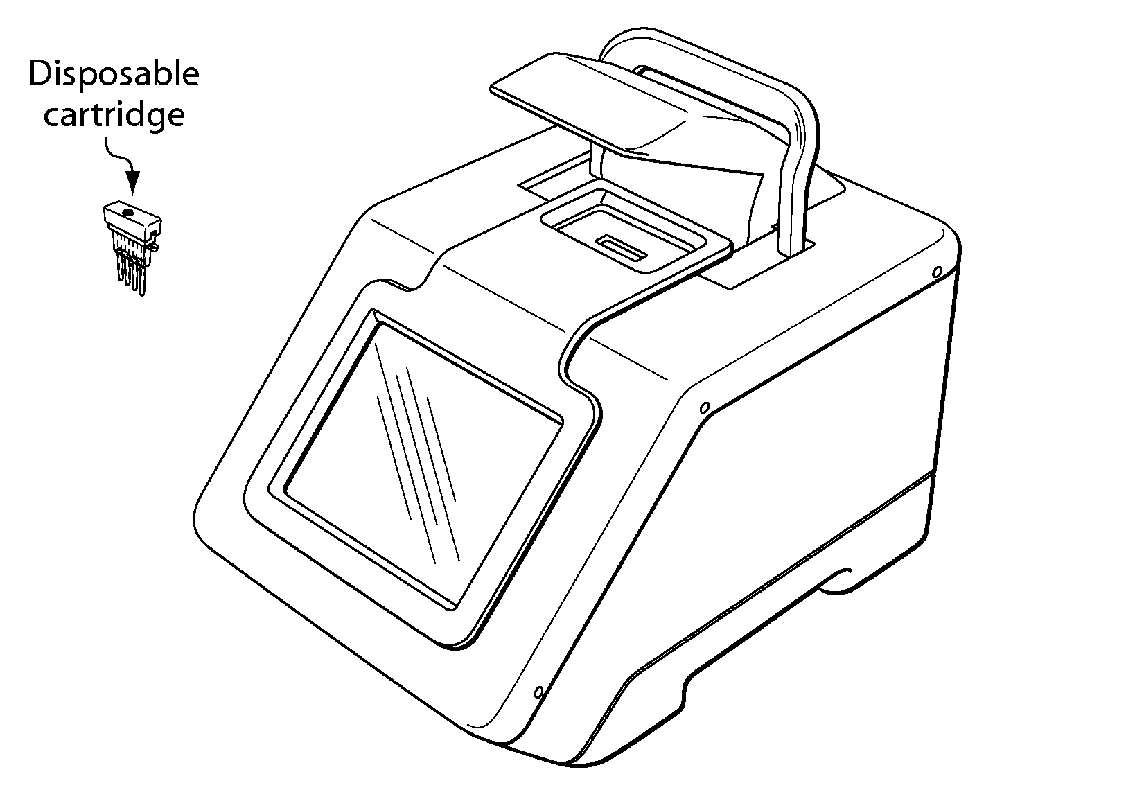 Portable device for nmr based analysis of rheological changes in liquid samples