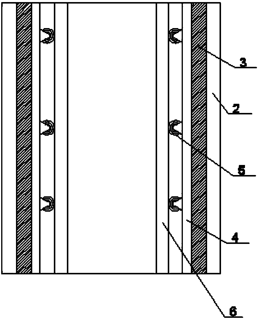 Hexagonal damping device for arch bridge