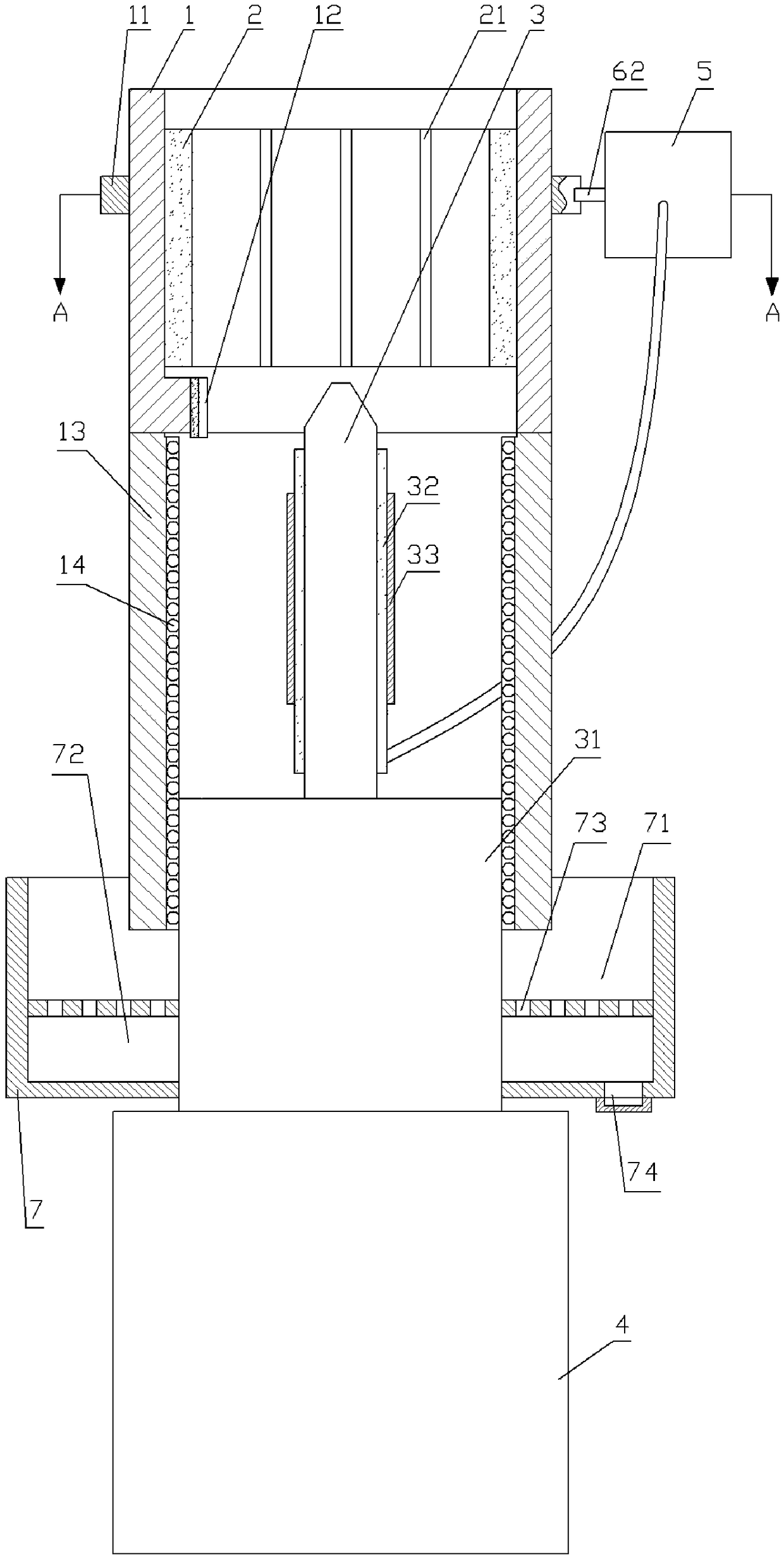 Corn threshing device