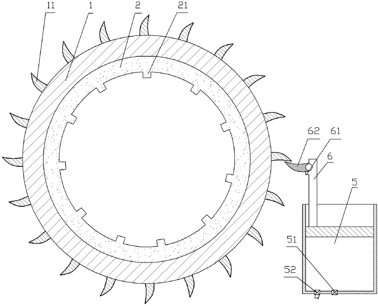 Corn threshing device