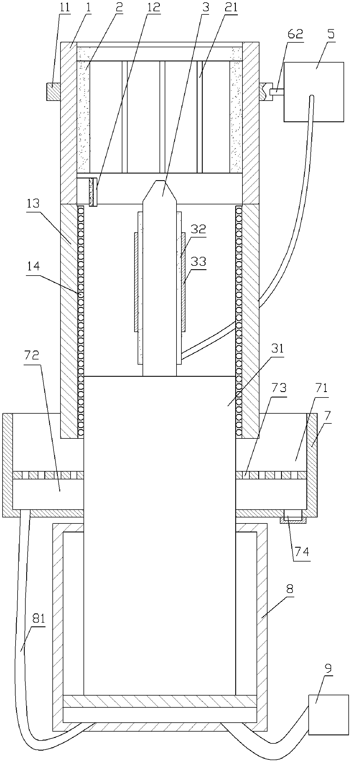 Corn threshing device