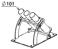 Pipeline full-size blasting cutting test device and test method