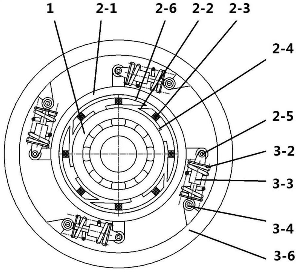 Vibration isolation bearing pedestal utilizing two-stage vibration isolation technology