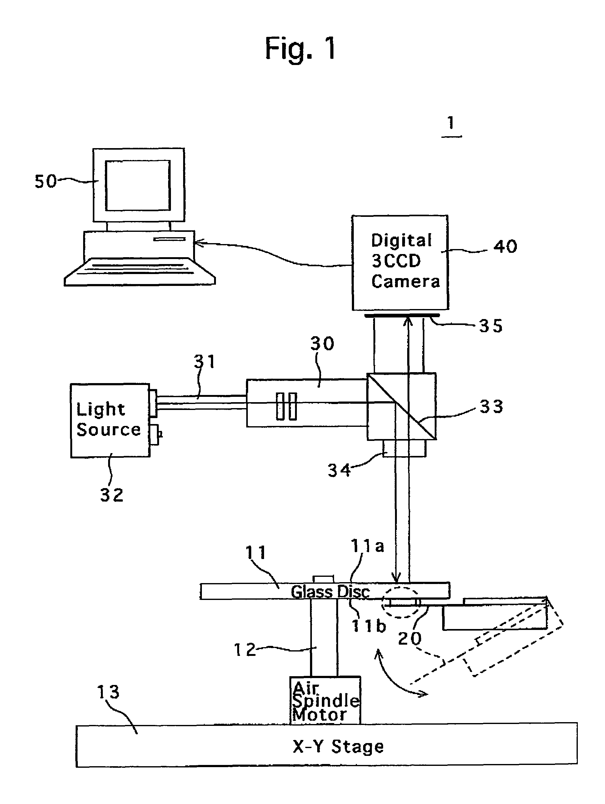 Flying height tester and flying height test method