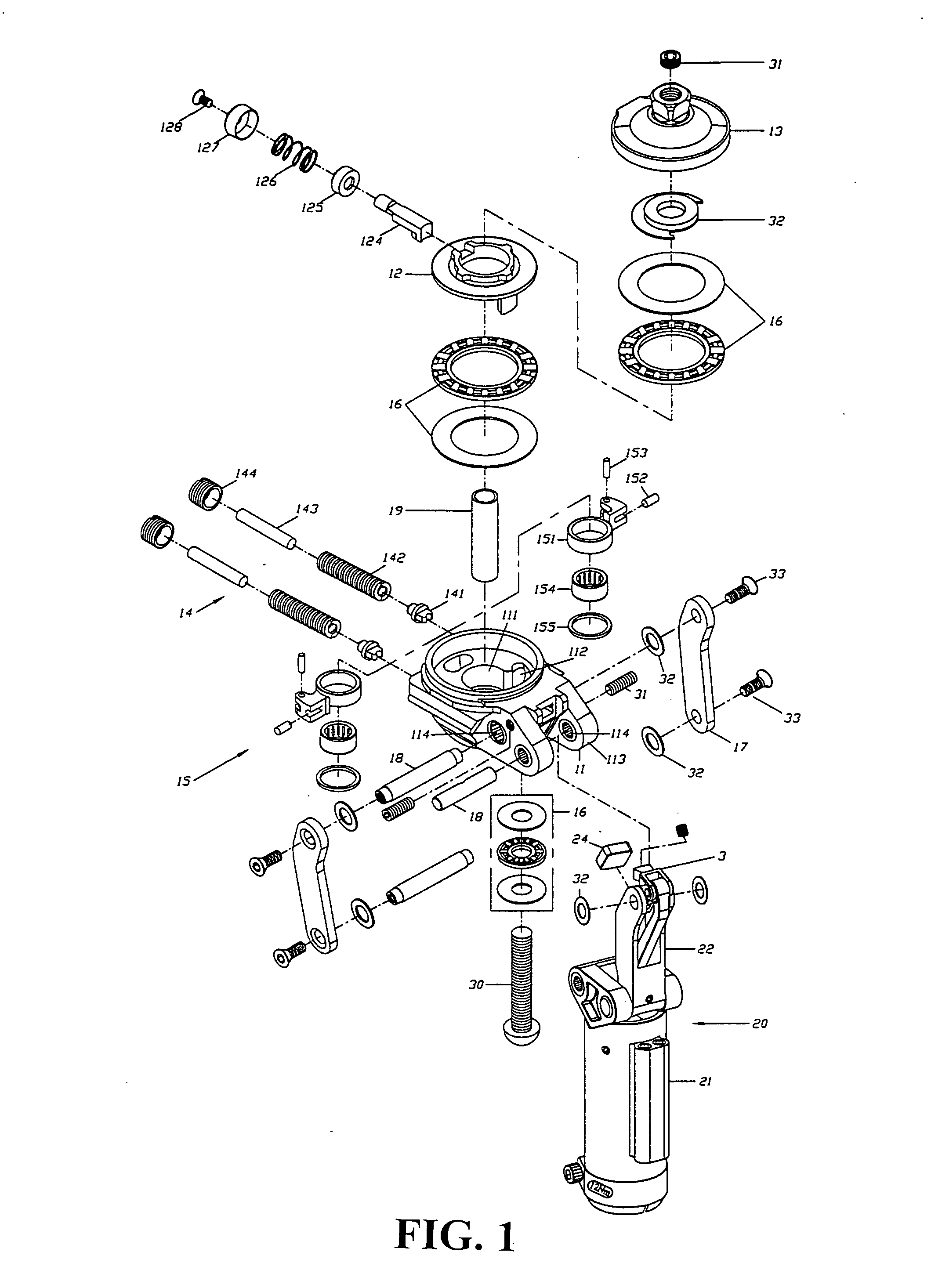 Rotating pneumatic knee joint structure