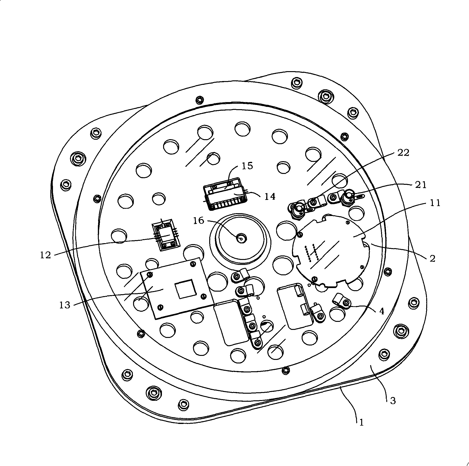 Indexing mechanism of optic fiber gyroscope teaching experiment north seeker