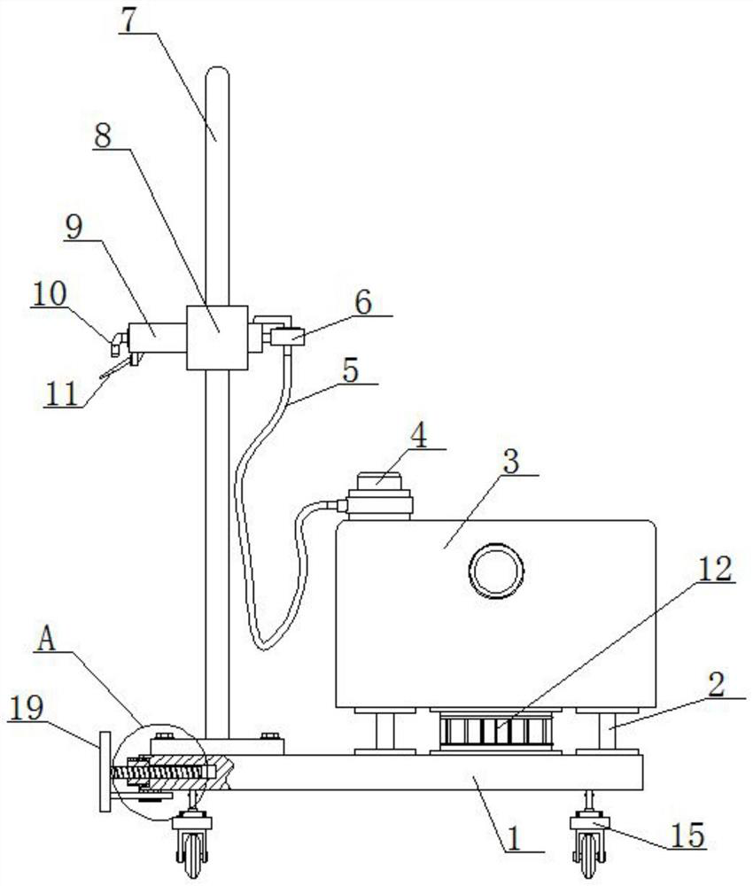 Anti-seepage and anti-leakage laying device for walls of civil air defense basement