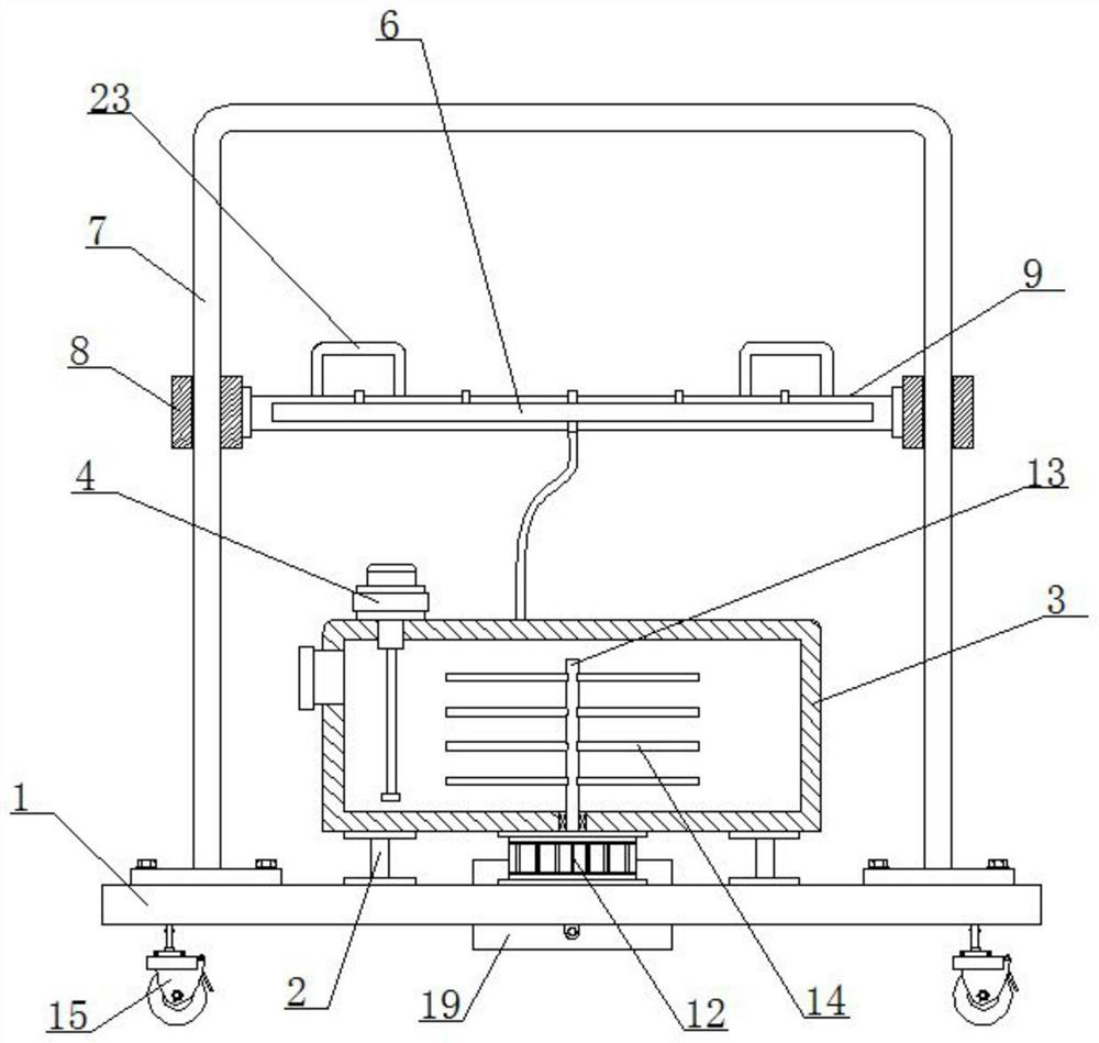 Anti-seepage and anti-leakage laying device for walls of civil air defense basement