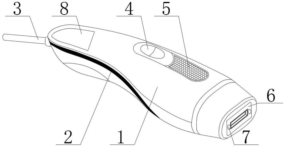 Skin detector with anti-burn function for hair removal instrument