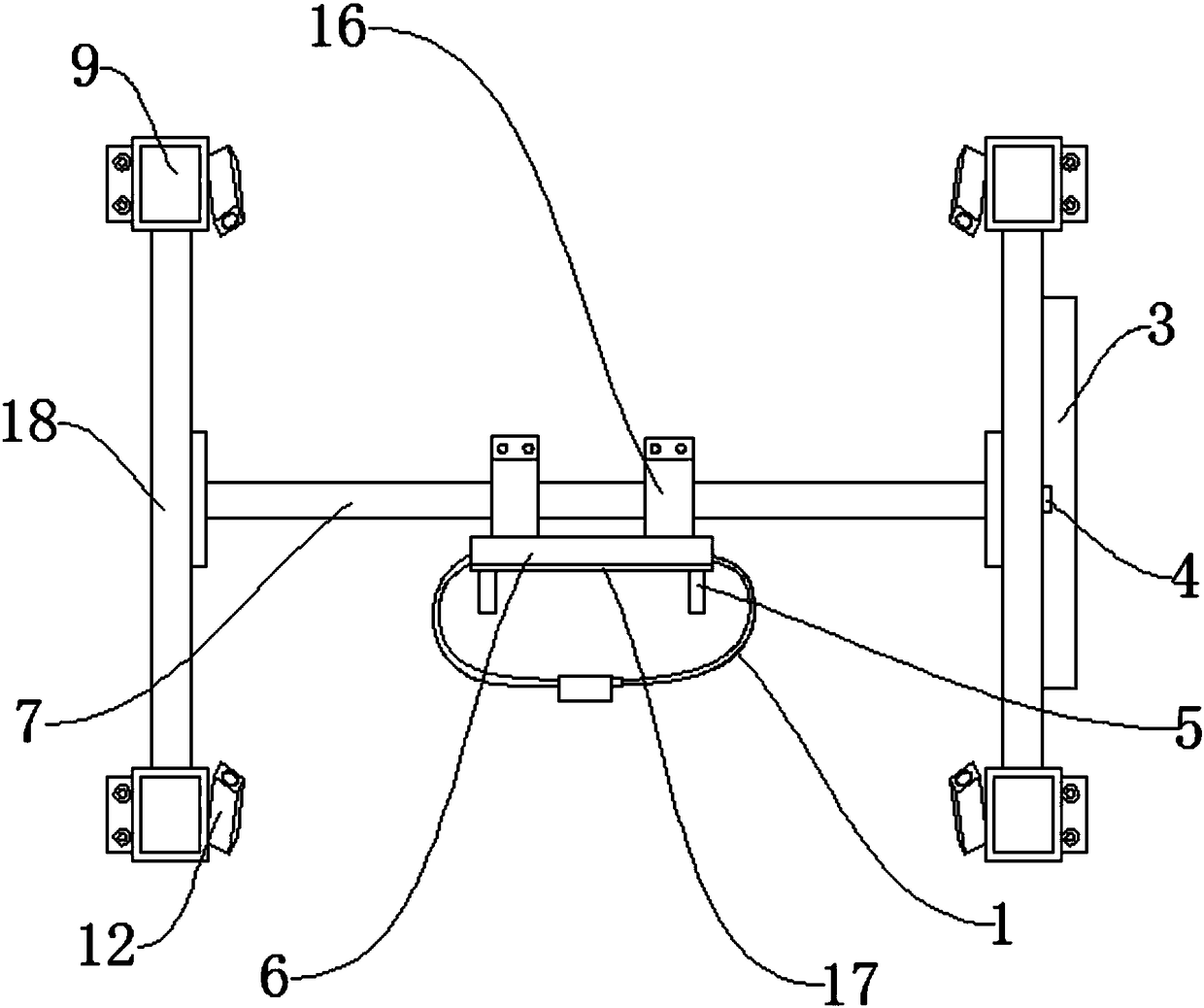 Flipping training device used for sports and dancing