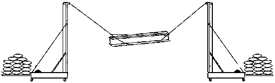 Installation method of two-story steel structure in large-area enclosed workshops